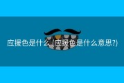 应援色是什么 (应援色是什么意思?)
