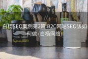 白杨SEO案例第2篇 B2C网站SEO该如何做 (白杨网络)