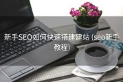 新手SEO如何快速搭建建站 (seo新手教程)
