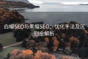 白帽SEO与黑帽SEO：优化手法及区别全解析