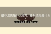 墨菲法则是什么意思 (墨菲法则是什么)