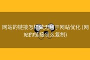 网站的链接怎样做无利于网站优化 (网站的链接怎么复制)