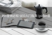 Pin营销必知 SEO入门指南 (pidan营销)