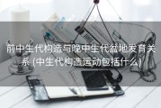 前中生代构造与晚中生代盆地发育关系 (中生代构造运动包括什么)