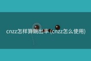 cnzz怎样算跳出率 (cnzz怎么使用)