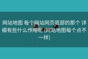 网站地图 每个网站网页底部的那个 详细有些什么作用呢 (网站地图每个点不一样)