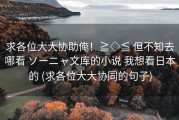 求各位大大协助俺！≧◇≦ 但不知去哪看 ソーニャ文库的小说 我想看日本的 (求各位大大协同的句子)