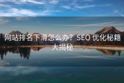网站排名下滑怎么办？SEO 优化秘籍大揭秘