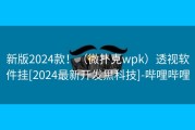 新版2024款！（微扑克wpk）透视软件挂[2024最新开发黑科技]-哔哩哔哩