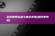 怎样把网站参与兼容视图 (如何把网站)