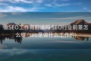做SEO工作有前途吗 SEO行业前景怎么样 (seo是做什么工作的)