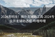 2024透明挂！微扑克辅助工具-2024专业开发辅助透视-哔哩哔哩