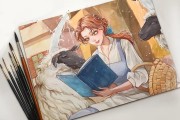 韩国画师박카린绘制的 10 张动漫角色水彩画，你能认出几个？