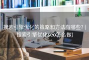 搜索引擎优化的策略和方法有哪些? (搜索引擎优化seo怎么做)