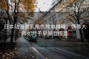 日本动漫贫乳角色榜单揭晓：偶像大师如月千早荣登榜首