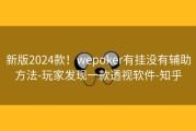 新版2024款！wepoker有挂没有辅助方法-玩家发现一款透视软件-知乎