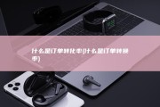 什么是订单转化率 (什么是订单转换率)