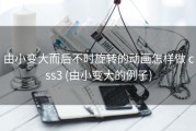 由小变大而后不时旋转的动画怎样做 css3 (由小变大的例子)