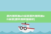 图片如何加alt标签图片如何加alt标签 (图片如何加暗纹)