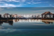 有没有人碰到过高额返现的骗子 (有没有人碰到过鬼拍肩膀)
