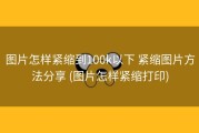 图片怎样紧缩到100k以下 紧缩图片方法分享 (图片怎样紧缩打印)