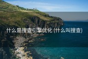 什么是搜查引擎优化 (什么叫搜查)
