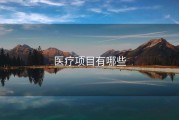 医疗项目有哪些