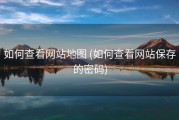 如何查看网站地图 (如何查看网站保存的密码)