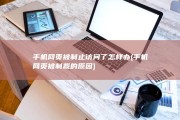 手机网页被制止访问了怎样办 (手机网页被制裁的原因)