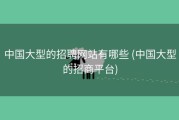 中国大型的招聘网站有哪些 (中国大型的招商平台)
