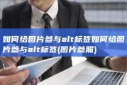 如何给图片参与alt标签如何给图片参与alt标签 (图片参照)