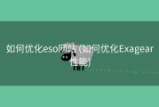 如何优化eso网站 (如何优化Exagear性能)