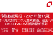 传媒数据周报（2021 年第 17 周）：腾讯加码二次元游戏赛道，泡泡玛特发布新系列