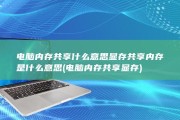 电脑内存共享什么意思 显存共享内存是什么意思 (电脑内存共享显存)