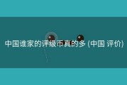 中国谁家的评级币真的多 (中国 评价)