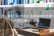 怎么做SEO站内优化 具体有哪些步骤?? (怎么做seo 网站)