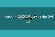 JavaScript怎样读呀 (javascript指什么)