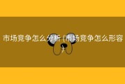 市场竞争怎么分析 (市场竞争怎么形容)