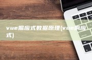 vue照应式数据原理 (vue响应式)