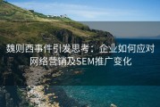 魏则西事件引发思考：企业如何应对网络营销及SEM推广变化