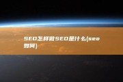 SEO怎样做 SEO是什么 (seo如何)