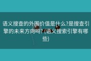 语义搜查的外围价值是什么?是搜查引擎的未来方向吗? (语义搜索引擎有哪些)
