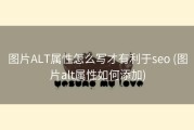 图片ALT属性怎么写才有利于seo (图片alt属性如何添加)