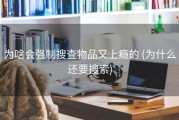 为啥会强制搜查物品又上瘾的 (为什么还要搜索)