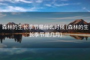 森林的生长季节是什么时候 (森林的生长季节是几月)