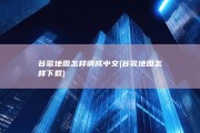 谷歌地图怎样调成中文 (谷歌地图怎样下载)
