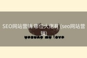 SEO网站营销 哪位大佬有 (seo网站营销)