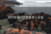 SEO关键词密度是多少合适