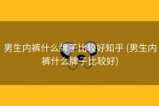 男生内裤什么牌子比较好知乎 (男生内裤什么牌子比较好)