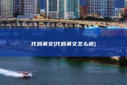 代码英文 (代码英文怎么说)